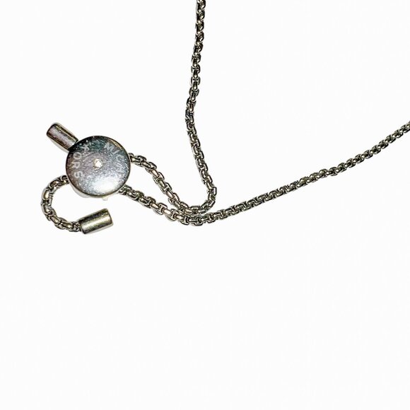 MK Michael Kors Silver Rhinestone Crystal Pave Bar Adjustable Slider Bracelet - Picture 5 of 5